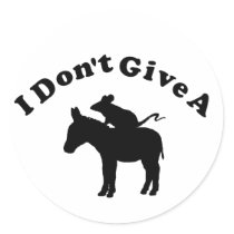 I Don't Give A Rat's Ass Round Sticker