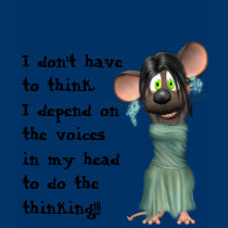 I don't have to think.I depend on ... t-shirts
