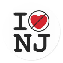 I Don't Heart New Jersey stickers by Long_Sleeve_Pants I Don't Heart New Jersey stickers