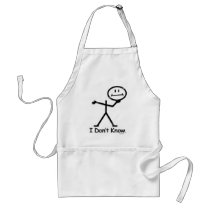I Don't Know aprons