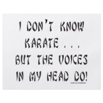 I DON'T KNOW KARATE T-SHIRTS AND GIFTS flyers