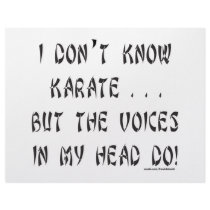 I DON'T KNOW KARATE T-SHIRTS AND GIFTS CUSTOMIZED LETTERHEAD