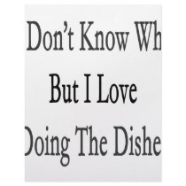 I Don't Know Why But I Love Doing The Dishes letterhead
