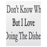 I Don't Know Why But I Love Doing The Dishes Customized Letterhead