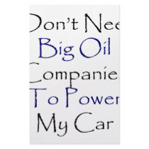I Don't Need Big Oil Companies To Power My Car stationery