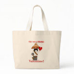 I DON'T NEED NO STINCKING VALENTINE CANVAS BAG