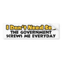 I Don't Need Sex bumper stickers by xuberalles I Don't Need Sex bumper stickers