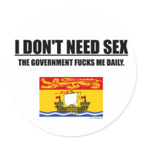I DON'T NEED SEX - NB STICKER by biggmedicine I DON'T NEED SEX - NB STICKER