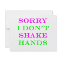 I Don't Shake Hands 2 invitations by quityourdarnsmoking I Don't Shake Hands 2 invitations
