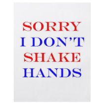 I Don't Shake Hands flyers by quityourdarnsmoking I Don't Shake Hands flyers