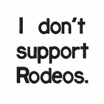 I don't support Bull fighting embroidered shirts