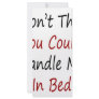I Don't Think You Could Handle Me In Bed Custom Rack Card