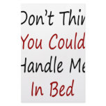 I Don't Think You Could Handle Me In Bed Personalized Stationery