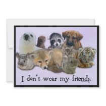 I Don't Wear my Friends invitations