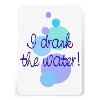 I Drank the Water Pregnancy Announcement