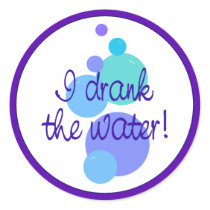 I Drank the Water stickers