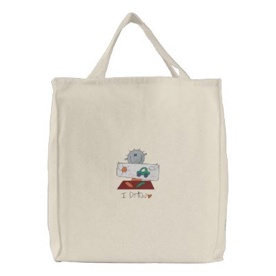I Draw Embroidered Bags by Embroidery4U