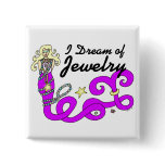 I Dream Of Jewelry Mermaid Square Buttons