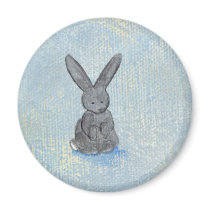 I Dream of Rabbits fun unique modern art painting magnets