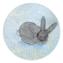 I Dream of Rabbits fun unique modern art painting stickers