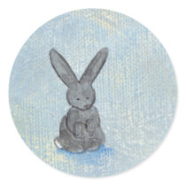 I Dream of Rabbits fun unique modern art painting stickers