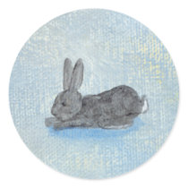 I Dream of Rabbits fun unique modern art painting stickers