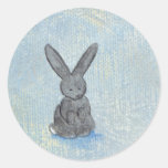 I Dream of Rabbits fun unique modern art painting Stickers