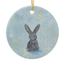 I Dream of Rabbits sweet whimsical art painting ornaments