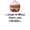 I dream of World Peace...and cupcakes Apron apron