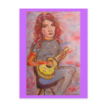 i drink beer and play ukulele post cards