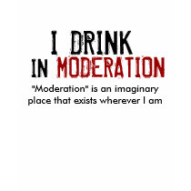 I DRINK IN MODERATION - Customized t-shirts