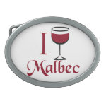 I Drink Malbec Wine Belt Buckles