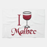 I Drink Malbec Wine Hand Towels