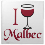 I Drink Malbec Wine Napkin