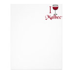 I Drink Malbec Wine Personalized Letterhead