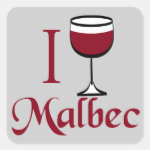 I Drink Malbec Wine Stickers
