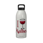 I Drink Malbec Wine Water Bottle