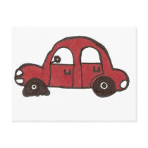 I Drive a Gremlin postcards