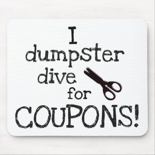 I dumpster dive mouse pad