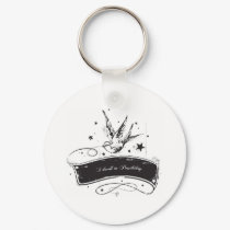 "I Dwell in Possibility" keychains by syllablefashion "I Dwell in Possibility" keychains