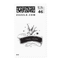 "I dwell in Possibility" postage