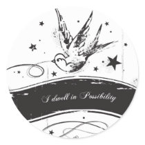 "I dwell in Possibility" stickers by syllablefashion "I dwell in Possibility" stickers