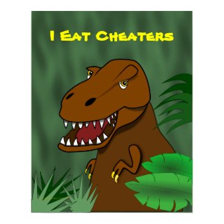 T-Rex Dinosaur Funny Poster for Teachers