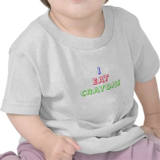 I EAT CRAYONS funny slogan Baby T-Shirt