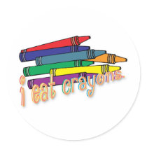 i eat crayons stickers by doonidesigns i eat crayons stickers
