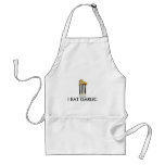 I EAT GARLIC aprons