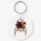 round_keychain - Show everyone that you are happy that you eat meat with this I eat meat design.  The hidden message of Eat Me is what all cows say to us when BBQ season comes around.  MMM...Steaks....: Sizes 