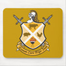 standard_mousepad - Essum Caro Ergo Sum roughly translates into I Eat Meat There For I Am.   This Latin injected coat of arm is perfect for the Meatatarian: Sizes 