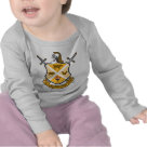 infant_longsleeve - Essum Caro Ergo Sum roughly translates into I Eat Meat There For I Am.   This Latin injected coat of arm is perfect for the Meatatarian: Sizes  Available colors: white