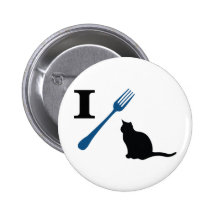 I Eat Pussy Cats Button